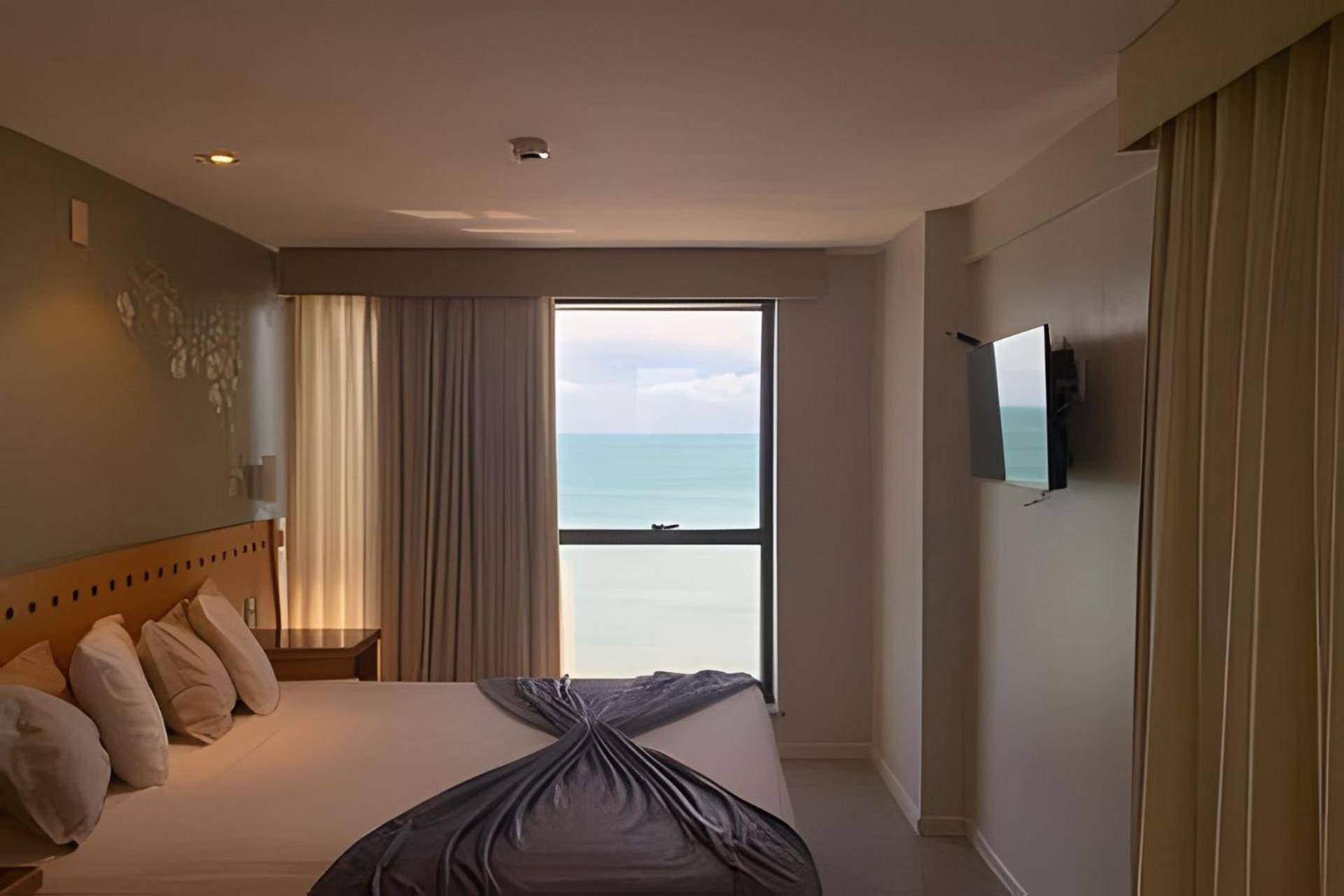 Hosts BR - Flat Frente Mar em Hotel alto padrão Fortaleza  Buitenkant foto
